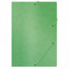 PAKIET Teczka z gumką OFFICE PRODUCTS, preszpan, A4, 390gsm, 3-skrz., zielona