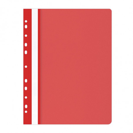 PAKIET Skoroszyt OFFICE PRODUCTS, PP, A4, miękki, 100/170mikr., wpinany, czerwony