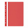PAKIET Skoroszyt OFFICE PRODUCTS, PP, A4, miękki, 100/170mikr., wpinany, czerwony