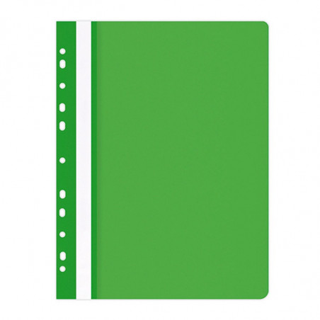 PAKIET Skoroszyt OFFICE PRODUCTS, PP, A4, miękki, 100/170mikr., wpinany, zielony
