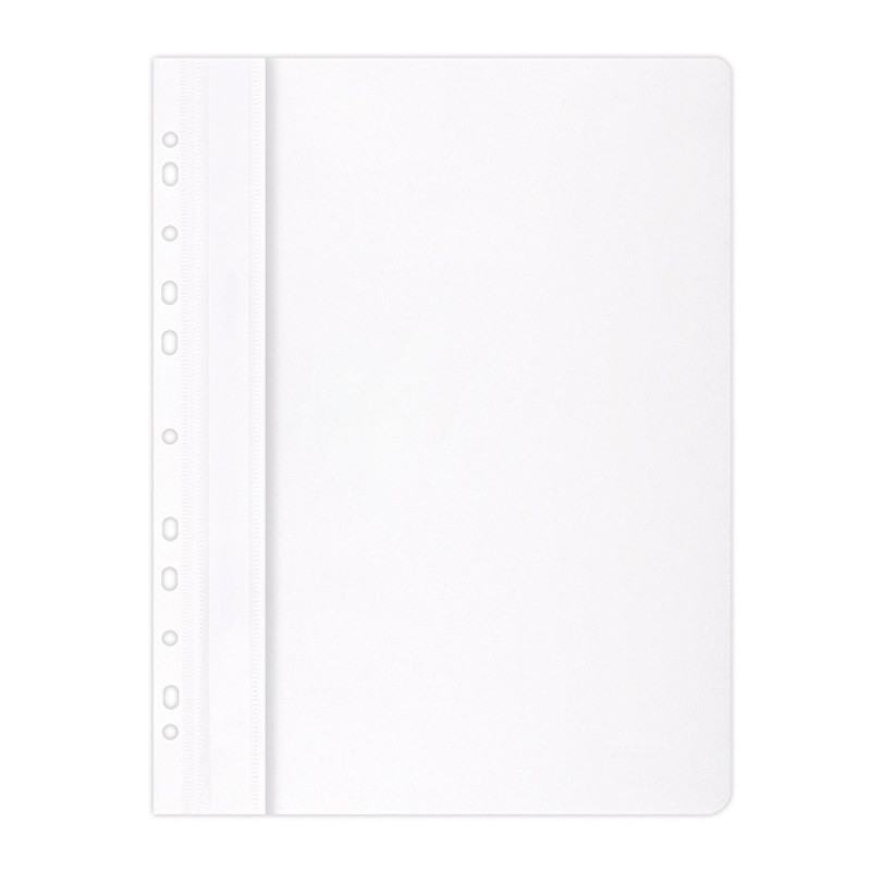 PAKIET Skoroszyt OFFICE PRODUCTS, PP, A4, miękki, 100/170mikr., wpinany, biały