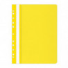 PAKIET Skoroszyt OFFICE PRODUCTS, PP, A4, miękki, 100/170mikr., wpinany, żółty