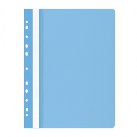 PAKIET Skoroszyt OFFICE PRODUCTS, PP, A4, miękki, 100/170mikr., wpinany, jasnoniebieski