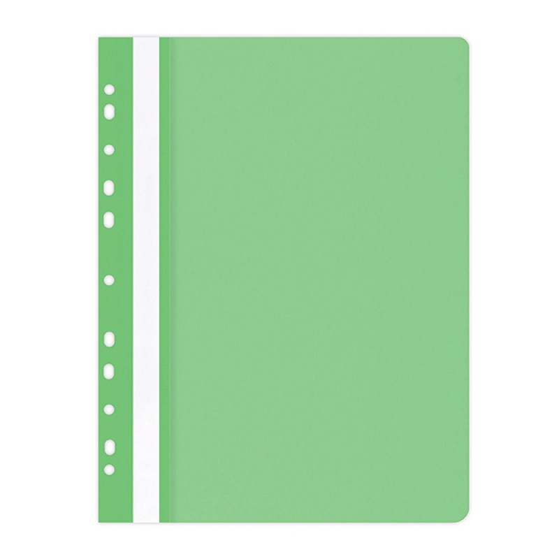 PAKIET Skoroszyt OFFICE PRODUCTS, PP, A4, miękki, 100/170mikr., wpinany, jasnozielony