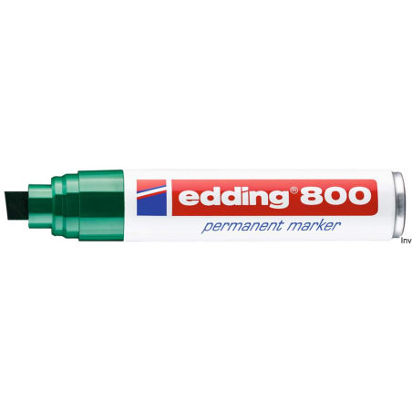 Marker E-800 EDDING zielony końcówka ścięta permanentny