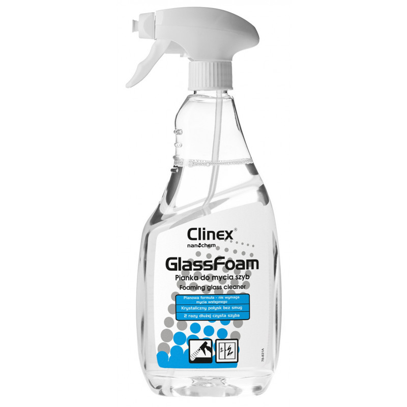 Pianka CLINEX Glass Foam, do mycia szyb, 650ml