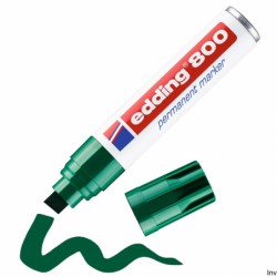 Marker E-800 EDDING zielony końcówka ścięta permanentny