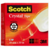 Taśma biurowa SCOTCH Crystal Clear (600), transparentna, 19mm, 33m, w pudełku