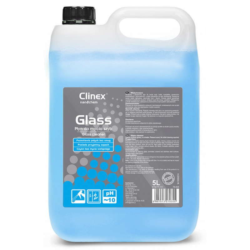 Płyn CLINEX Glass, do mycia szyb, 5l