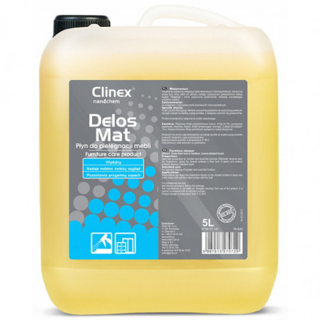 Płyn CLINEX Delos Mat, do mycia i pielęgnacji mebli, 5l
