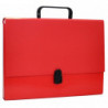 Teczka-pudełko OFFICE PRODUCTS, PP, A4/5cm, z rączką i zamkiem, czerwona