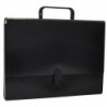 Teczka-pudełko OFFICE PRODUCTS, PP, A4/5cm, z rączką i zamkiem, czarna