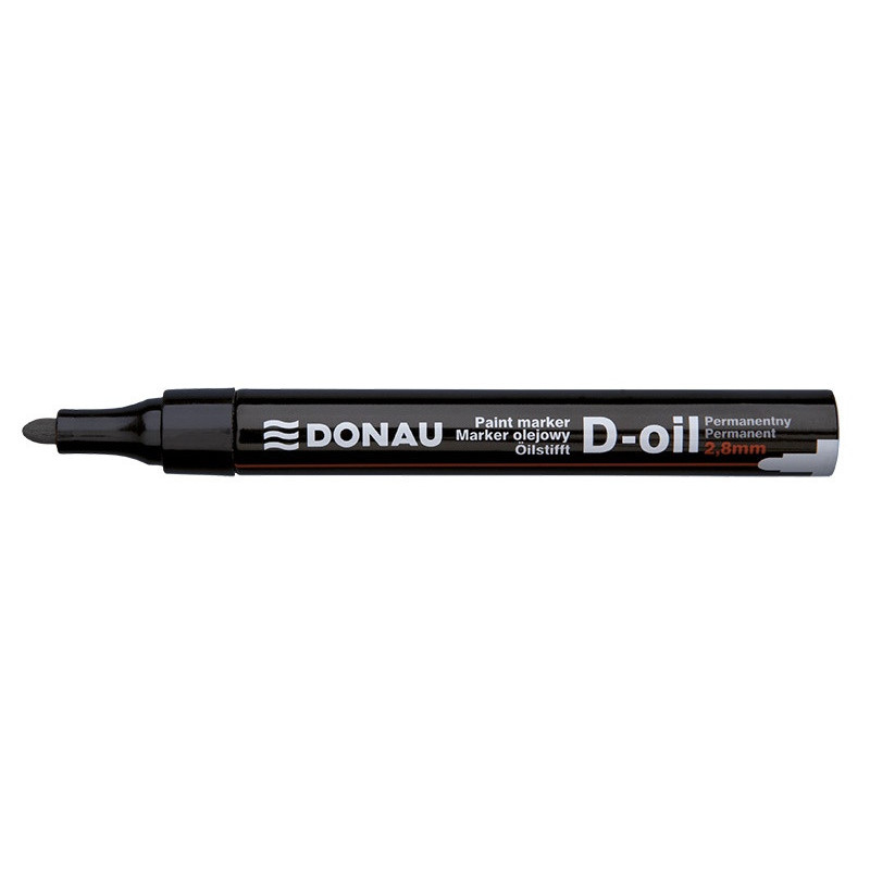 Marker olejowy DONAU D-Oil, okrągły, 2,8mm, czarny