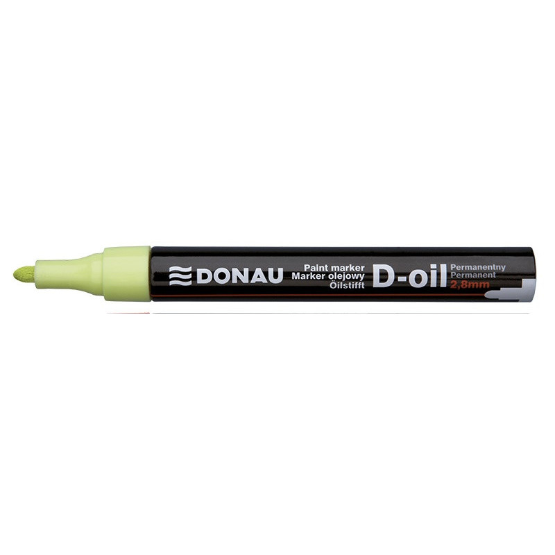Marker olejowy DONAU D-Oil, okrągły, 2,8mm, żółty