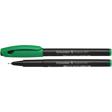 PAKIET Cienkopis SCHNEIDER Topliner 967, 0,4 mm, zielony