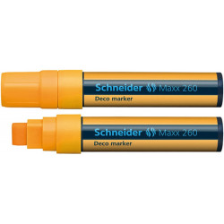 Marker kredowy SCHNEIDER Maxx 260 Deco, 5-15mm, pomarańczowy