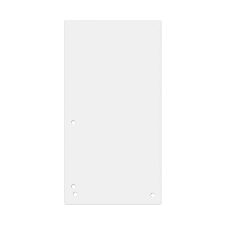 Przekładki DONAU, karton, 1/3 A4, 235x105mm, 100szt., białe
