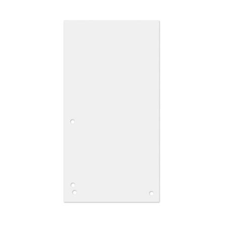 Przekładki DONAU, karton, 1/3 A4, 235x105mm, 100szt., białe