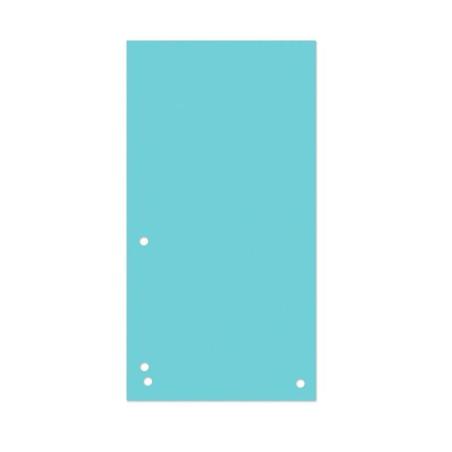 Przekładki DONAU, karton, 1/3 A4, 235x105mm, 100szt., niebieskie