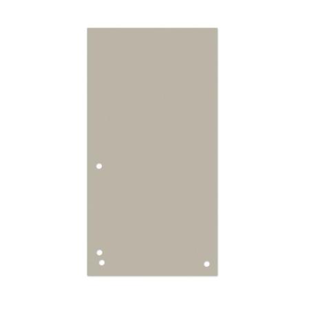 Przekładki DONAU, karton, 1/3 A4, 235x105mm, 100szt., szare