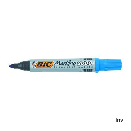 Marker permanentny BIC 2000 Ecolutions niebieski okrągła końcówka 5.4 g