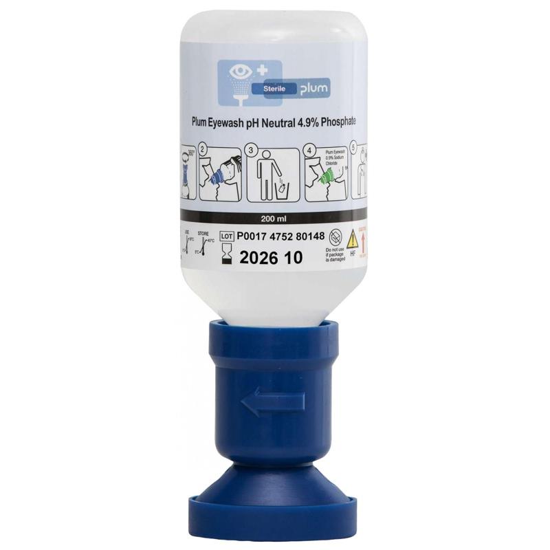 Płyn do oczu PLUM pH Neutral, z ergonomiczną nakładką na oko, 200ml
