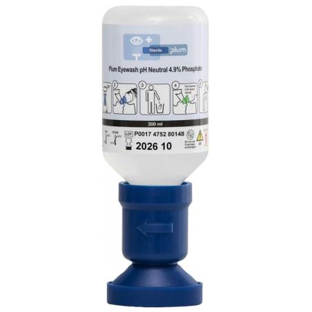 Płyn do oczu PLUM pH Neutral, z ergonomiczną nakładką na oko, 200ml