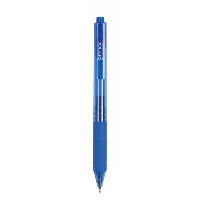 PAKIET Długopis automatyczny żelowy OFFICE PRODUCTS,gr. linii 0,25mm, dł. linii 1200m, niebieski