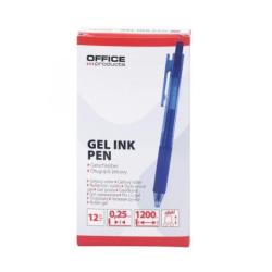 PAKIET Długopis automatyczny żelowy OFFICE PRODUCTS,gr. linii 0,25mm, dł. linii 1200m, niebieski
