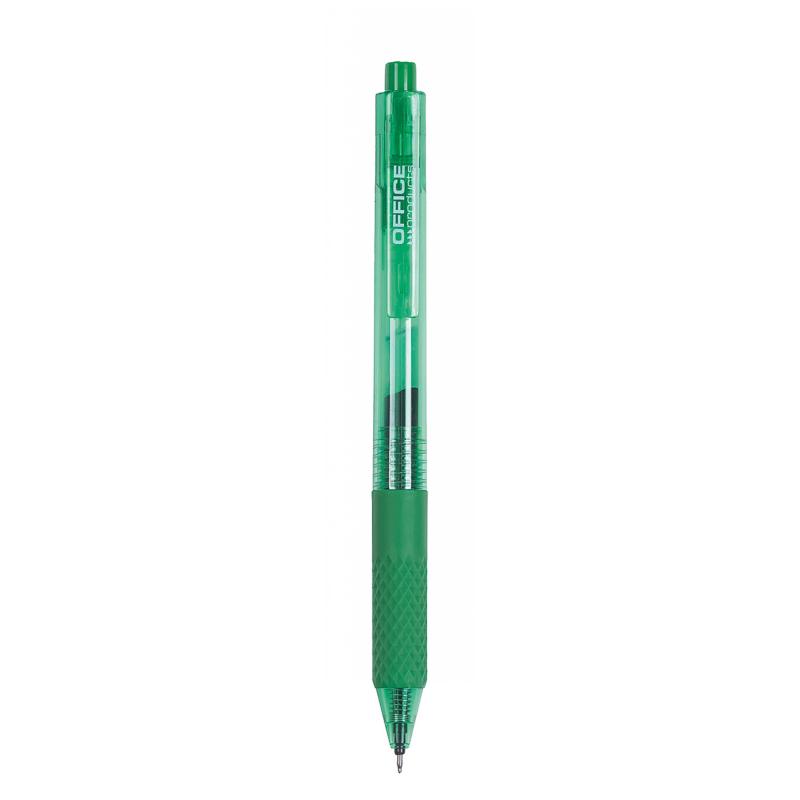 PAKIET Długopis automatyczny żelowy OFFICE PRODUCTS,gr. linii 0,25mm, dł. linii 1200m, zielony