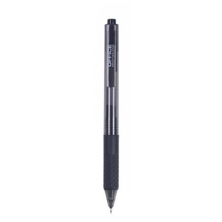 PAKIET Długopis automatyczny żelowy OFFICE PRODUCTS,gr. linii 0,25mm, dł. linii 1200m, czarny