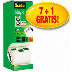 Taśma biurowa SCOTCH Magic (9-1933R8), matowa, 19mm, 33m, 7szt., 1 rolki GRATIS