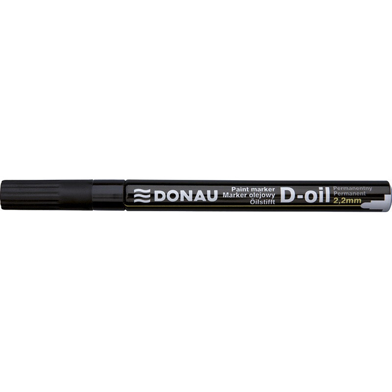 Marker olejowy DONAU D-Oil, okrągły, 2,2mm, czarny