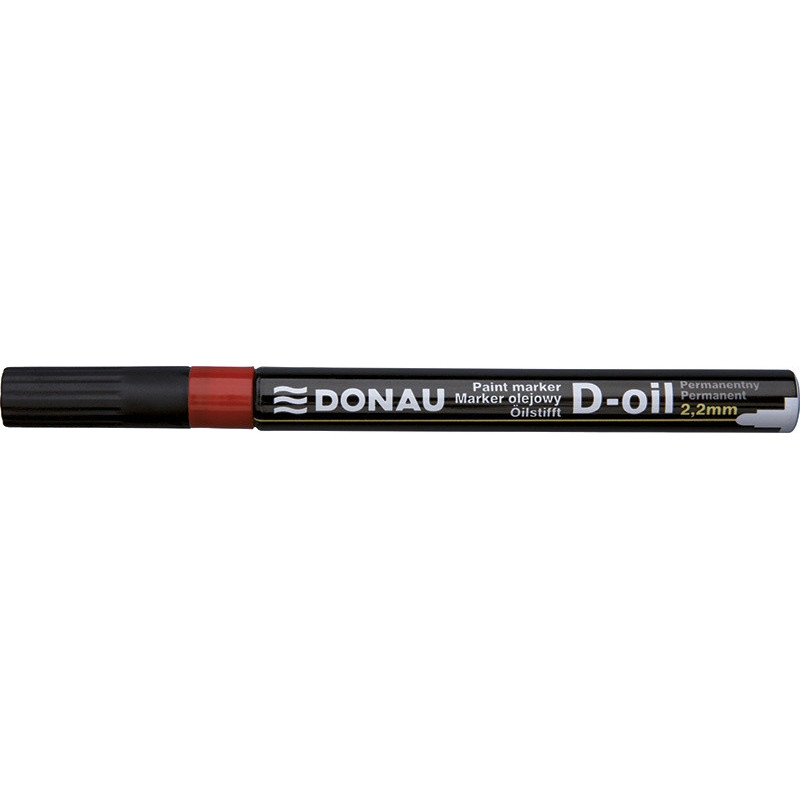 Marker olejowy DONAU D-Oil, okrągły, 2,2mm, czerwony