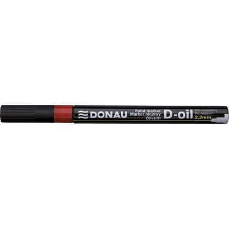 Marker olejowy DONAU D-Oil, okrągły, 2,2mm, czerwony