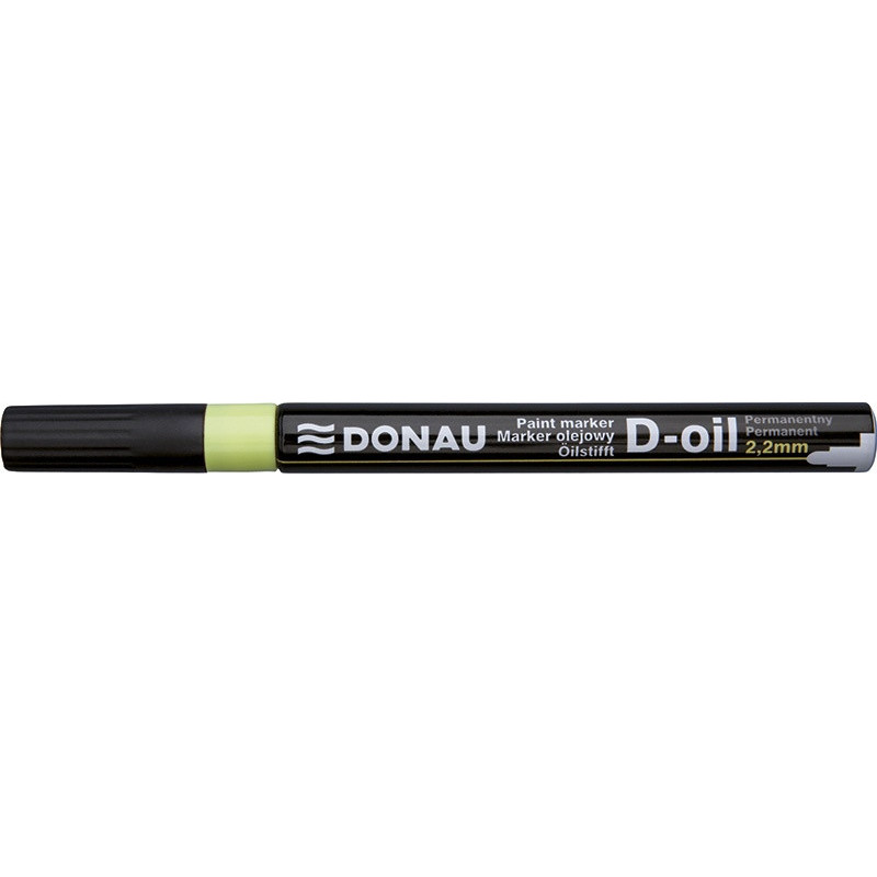 Marker olejowy DONAU D-Oil, okrągły, 2,2mm, żółty