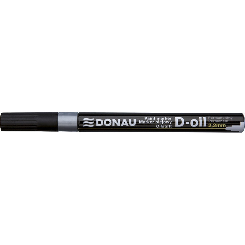 Marker olejowy DONAU D-Oil, okrągły, 2,2mm, srebrny