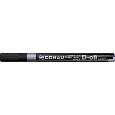 Marker olejowy DONAU D-Oil, okrągły, 2,2mm, srebrny