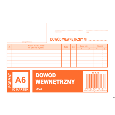 K-13 Dowód wewnętrzny A6 MICHALCZYK&PROKOP