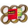 PAKIET Taśma pakowa do wysyłek SCOTCH Hot-melt (371), 50mm, 66m, brązowa