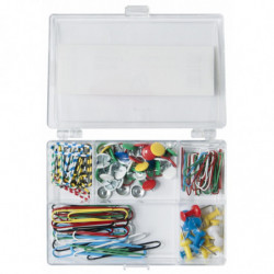 PAKIET Zestaw biurowy (pinezki i spinacze) OFFICE PRODUCTS, mix 135szt.