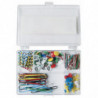 PAKIET Zestaw biurowy (pinezki i spinacze) OFFICE PRODUCTS, mix 135szt.