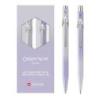 Zestaw długopis 849 + ołówek 844 Caran d’Ache Blooming Lavender, w etui, liliowo-szary