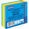 Kostka samoprzylepna DONAU, 76x76mm, 1x400 kart., neon-pastel, mix niebieski