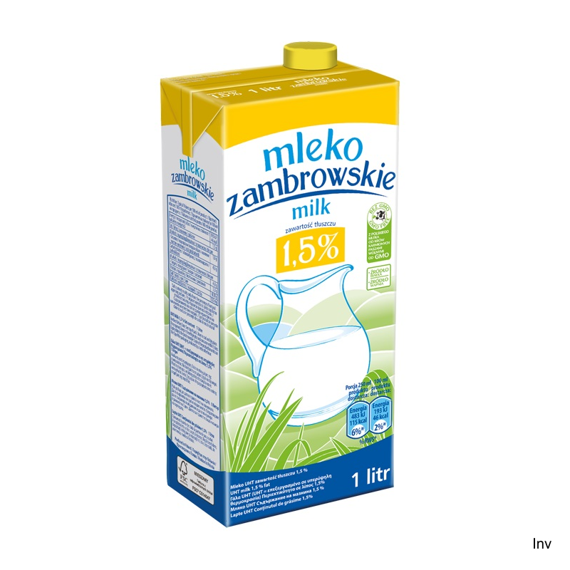 Mleko ZAMBROWSKIE UHT 1.5% 1l