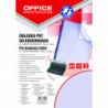 Okładki do bindowania OFFICE PRODUCTS, PVC, A4, 200mikr., 100szt., niebieskie transparentne