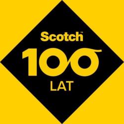 Dyspenser taśmy SCOTCH, ze stali nierdzewnej + 2x taśma Magic 19mm x 13,9m, srebrny