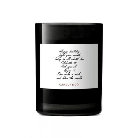 Świeca sojowa w szkle CANDLY&CO, Happy Birthday, zapach No.5, 250g