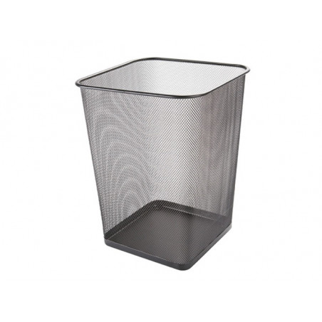 Kosz na śmieci Q-CONNECT Office Set, metalowy, 18l, czarny