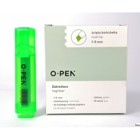 Zakreślacz zielony DH106 Open
